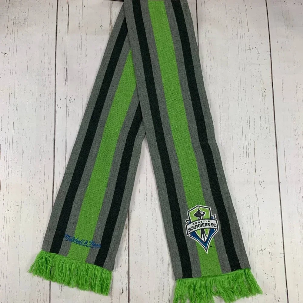 Seattle Sounders FC MLS Mitchell & Ness Green Scarves & Wraps‎ New